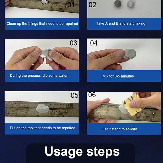 š„The price is limited ! š„ Strong Repair Plastic Steel Mud Iron Glue
