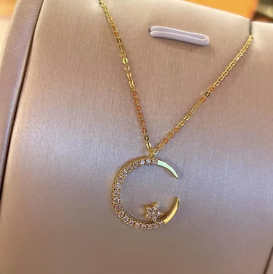 π48% OFFπ Bright Night: Moon & Star Necklace π