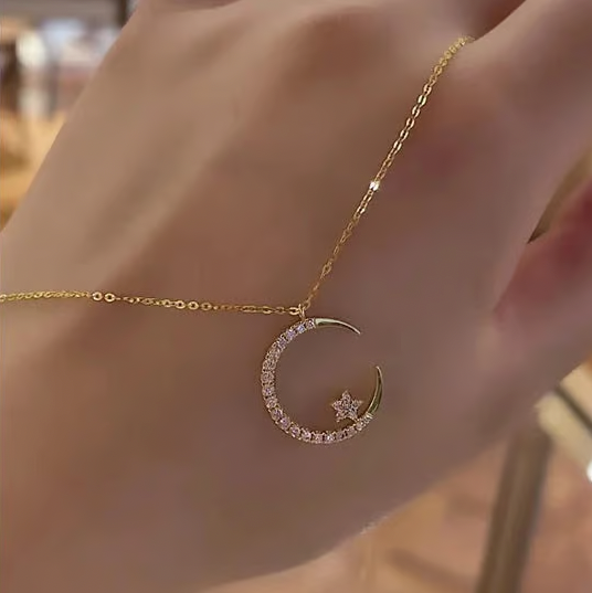 π48% OFFπ Bright Night: Moon & Star Necklace π