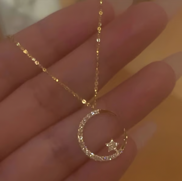 π48% OFFπ Bright Night: Moon & Star Necklace π