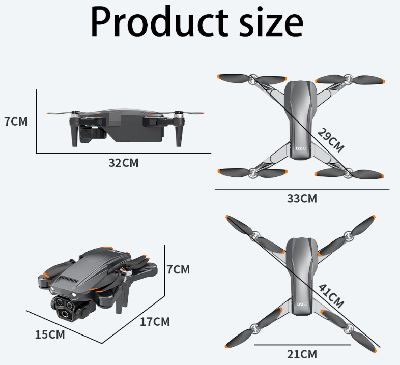 FLH S28 8k HD Aerial Photography Drone with Laser Sensor 1080p Camera