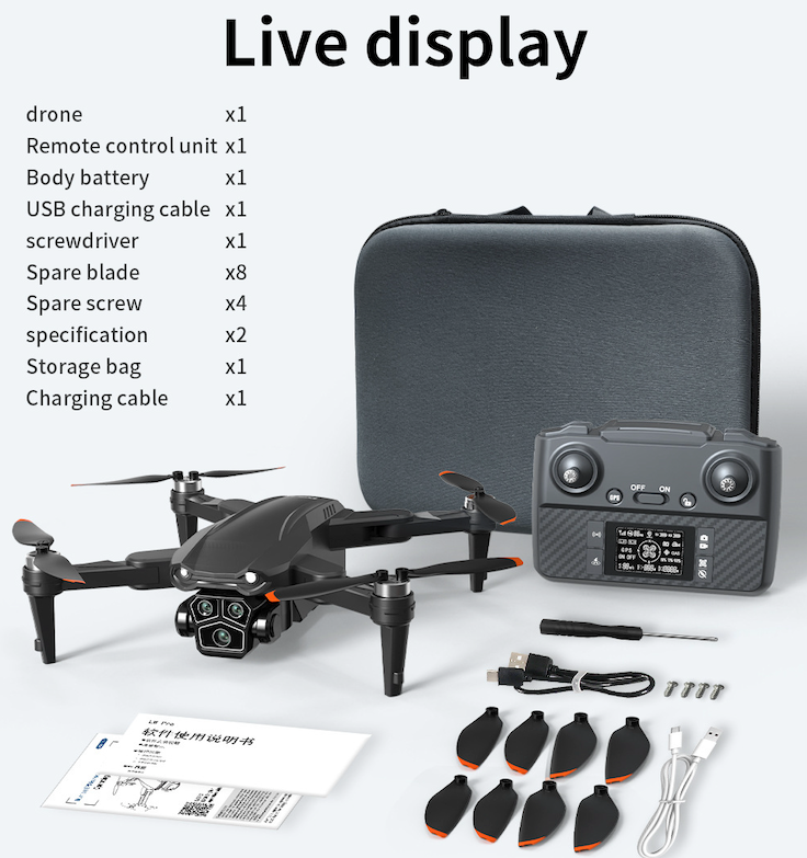 FLH S28 8k HD Aerial Photography Drone with Laser Sensor 1080p Camera
