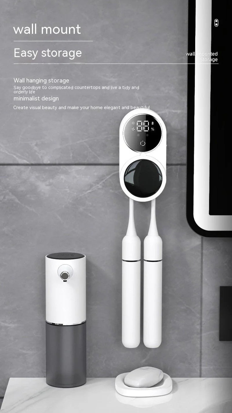 Portable UV Toothbrush Sterilizer and Holder