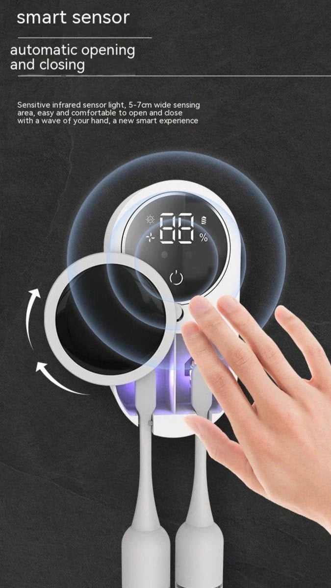 Portable UV Toothbrush Sterilizer and Holder