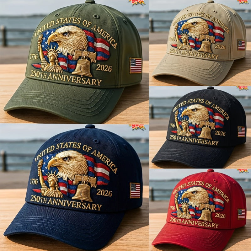 United States 250th Anniversary Eagle Patriotic Baseball Cap