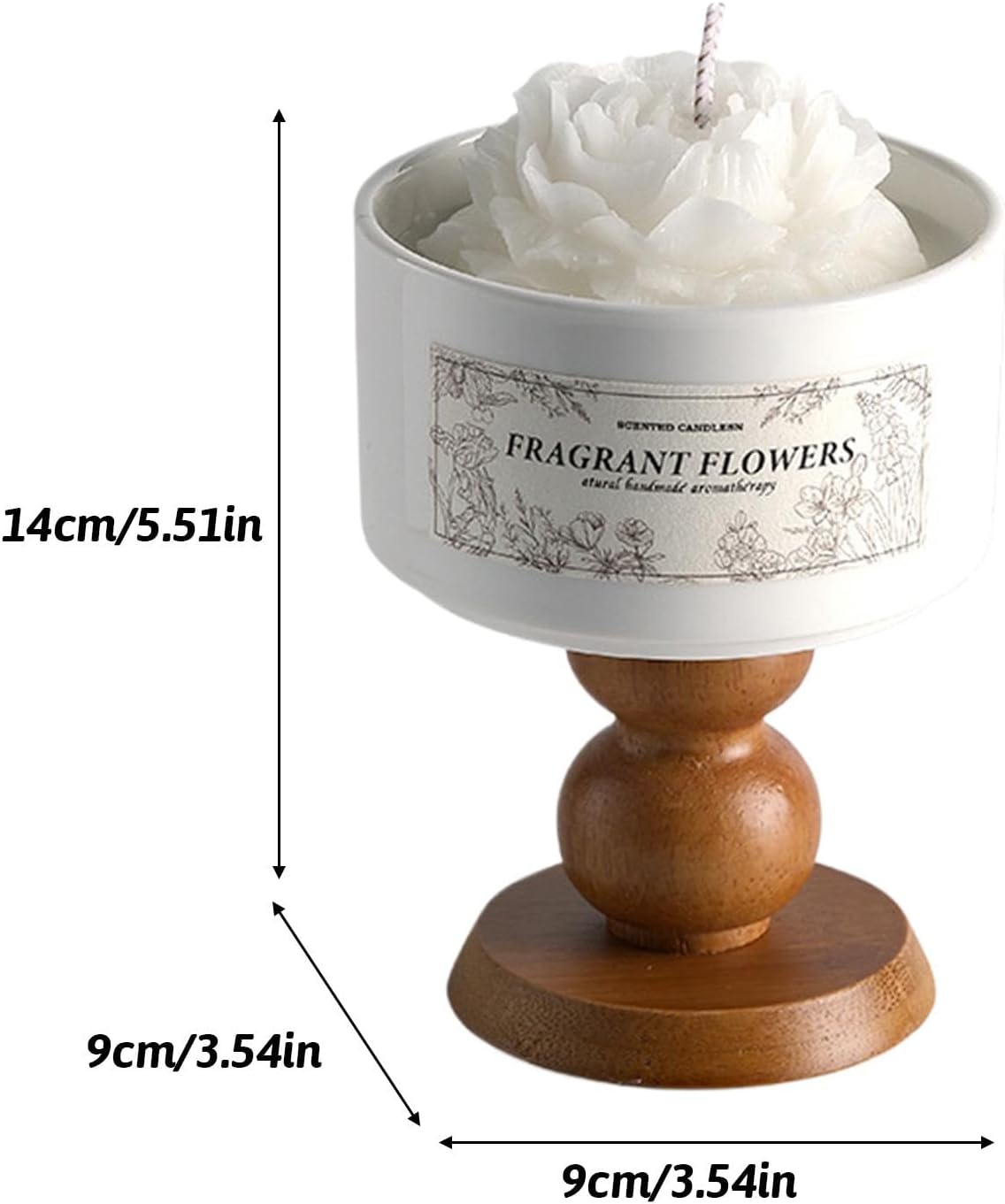 Camellia Scented Candle, Teacup Fragrance