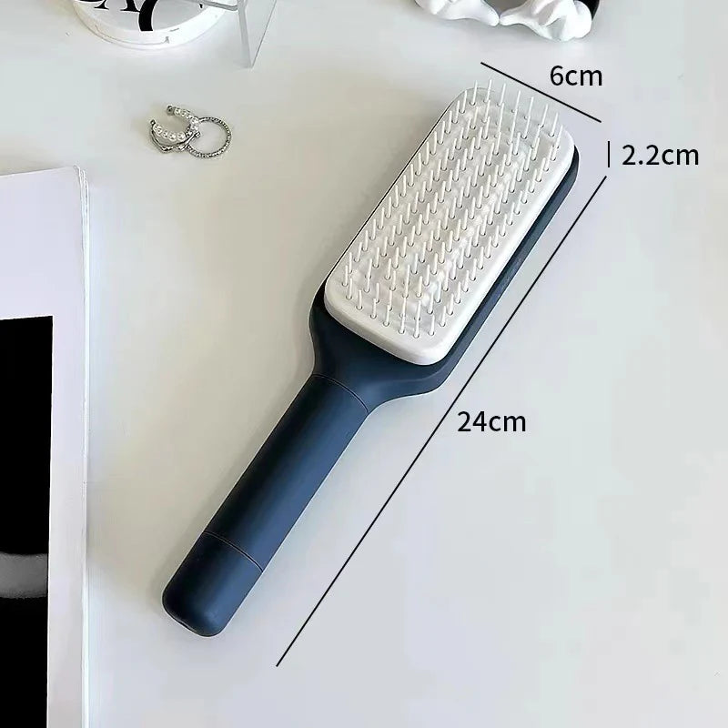 Self-Cleaning Anti-Static Massage Comb