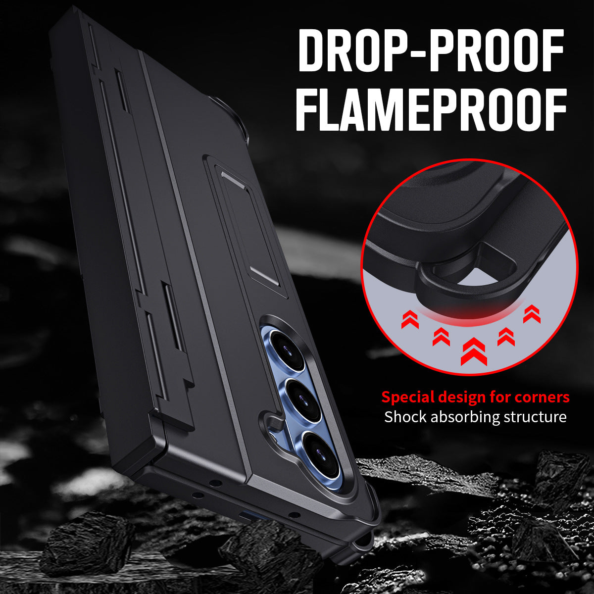 Suitable for Samsung Z Fold3/4/5/6 Metal Hinge Integrated Mobile Phone Case(Free Shipping)