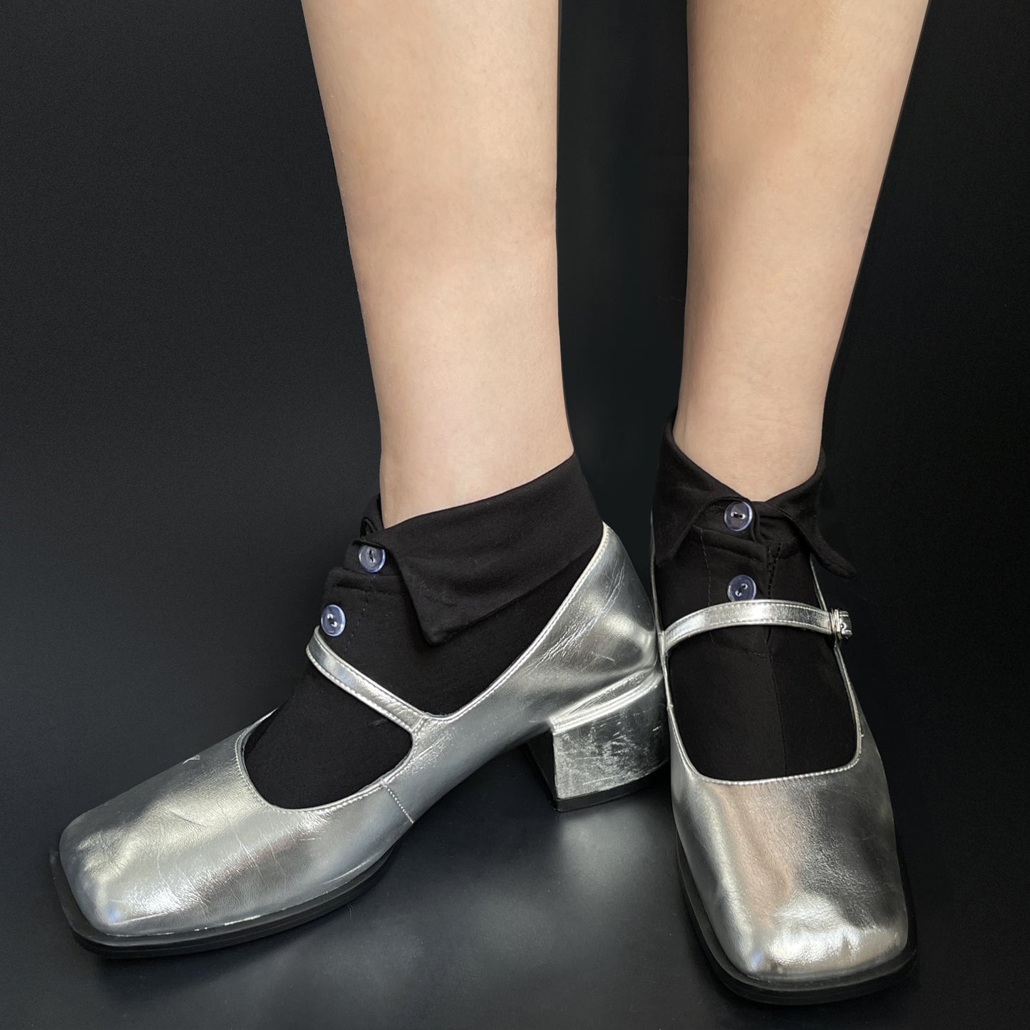 Shirt Collar Button Socks