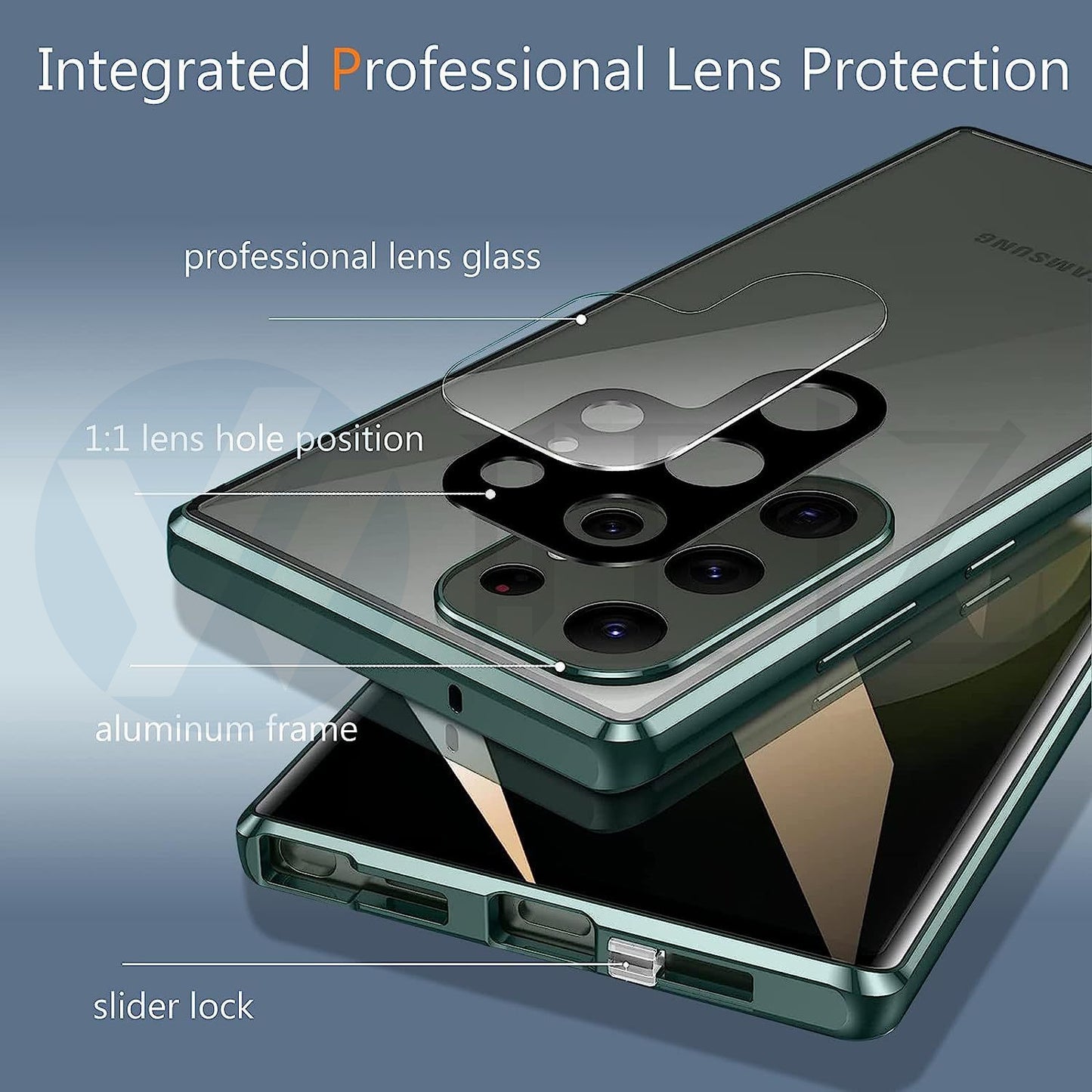 🔥Hot Sale 🔥 High Definition Magnetic Tempered Glass Double-sided Phone Case For Samsung
