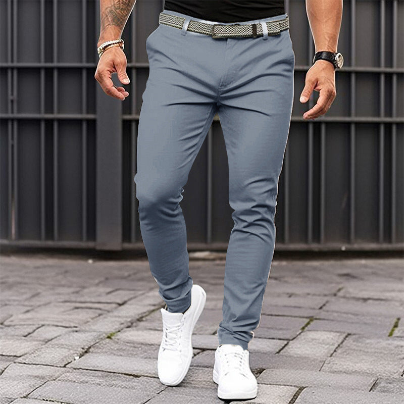 Loose Solid Color Trousers