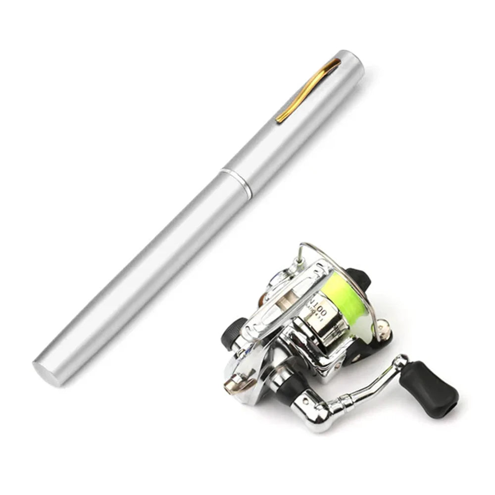 Pen Fishing Rod Reel Combo Set