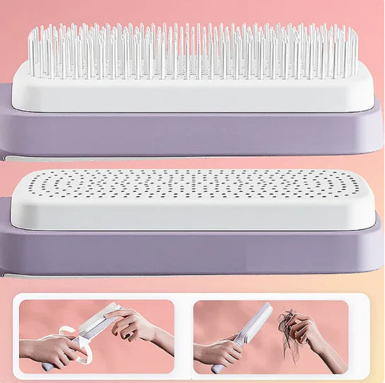 Self-Cleaning Anti-Static Massage Comb