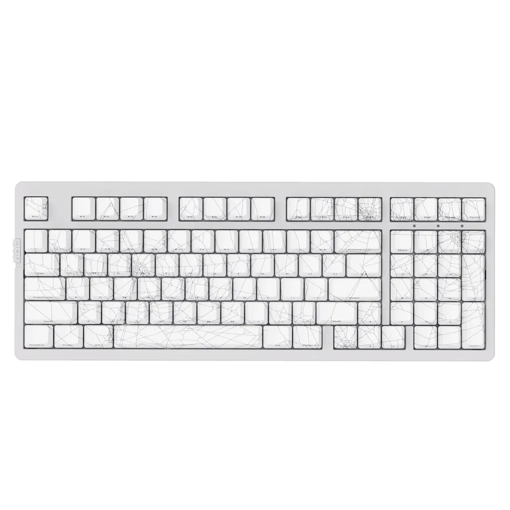 990 Spider Pattern Engraved Mechanical Game Keyboard