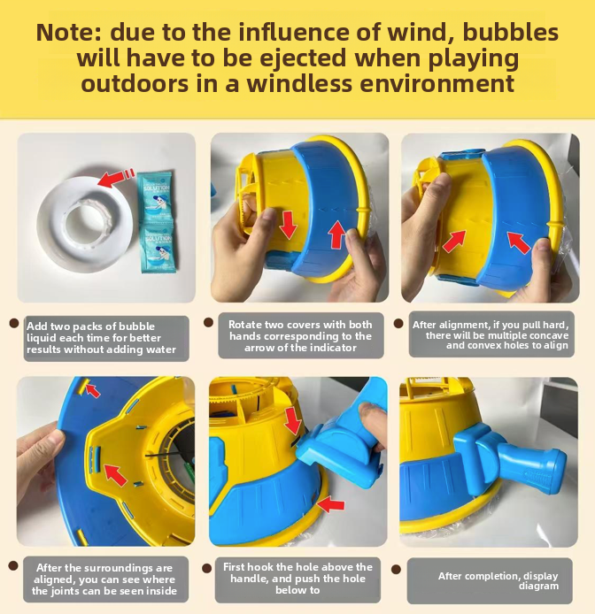New Bubble Air Cannon Toy