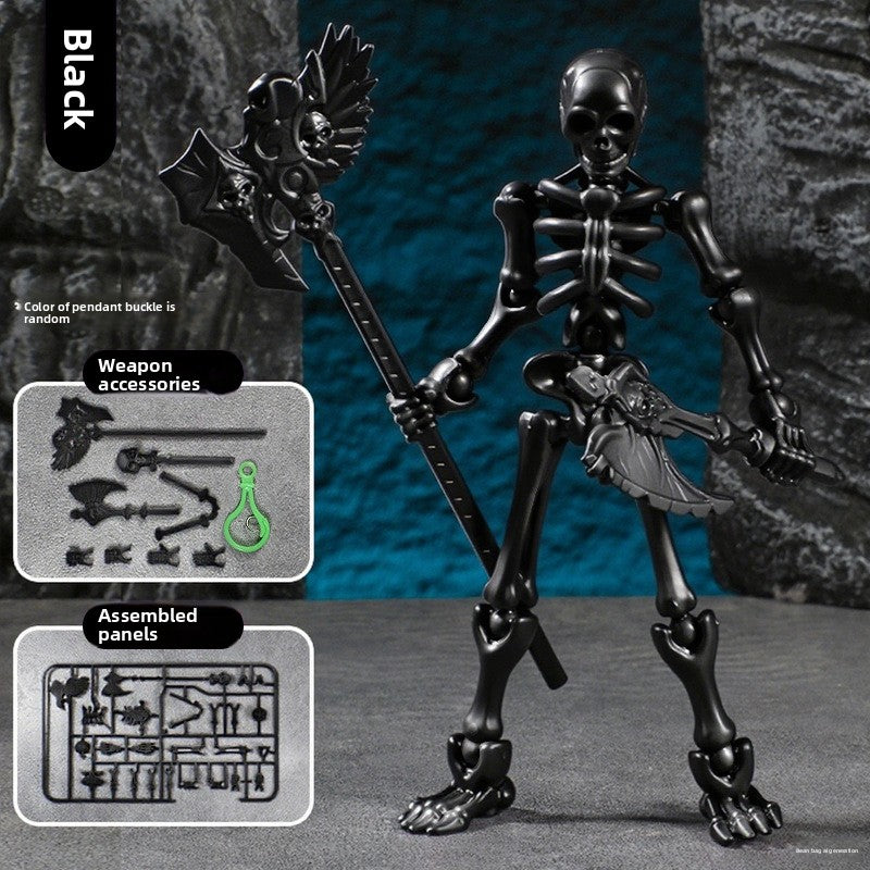 Skeleton puppet joint movable three-dimensional skeleton model ornaments puzzle assembly building block man trick toy