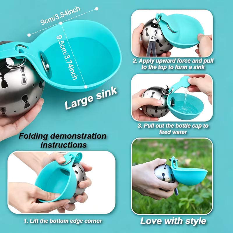 Snugva™ 2-in-1 Portable Dog Water Bottle