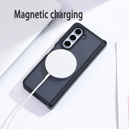 Suitable for Samsung Galaxy Z Fold 4/5/6 Folding Magnetic Three-piece TPU Soft Case