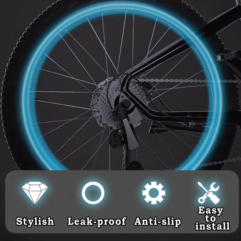 Tire Valve Cap Set, Fluorescent Glow in The Dark Air Caps Cover