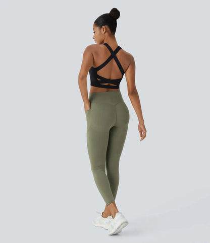 High Waisted Butt Lifting Tummy Training Leggings