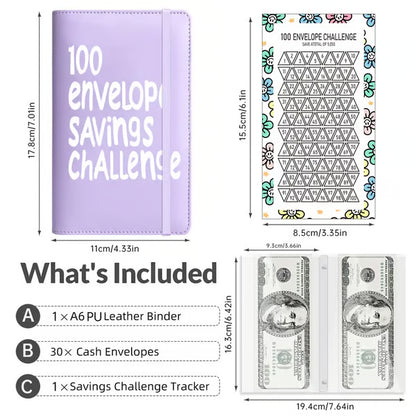 🔥✨Special Price💥🔥100 Days Money Saving Challenge Coin Envelope BudgetStorage Book💵