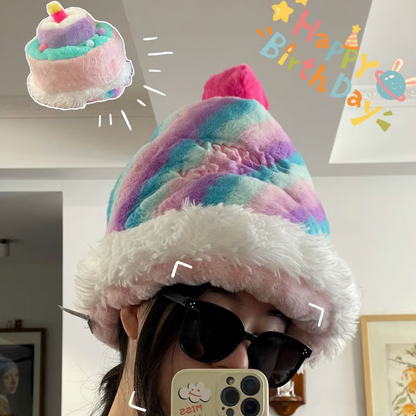 🎅🎁Early Christmas Hot Sale 49% OFF-Plush Santa Claus Hat Novelty Reversible