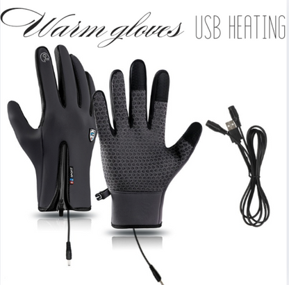 Snugva™ Outdoor Heated Gloves Windproof and Waterproof with Plus Velvet