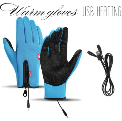 Snugva™ Outdoor Heated Gloves Windproof and Waterproof with Plus Velvet