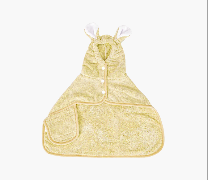 Rabbit Ear Microfiber Dog & Cat Hoodie Bathrobe