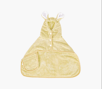 Rabbit Ear Microfiber Dog & Cat Hoodie Bathrobe