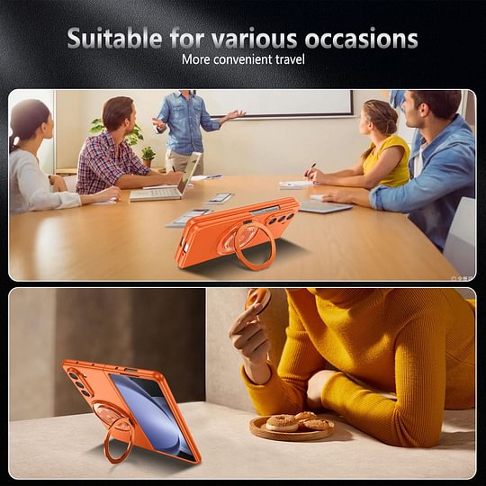 360-Degree Rotating Stand Suitable for Magnetic Wireless Charging，Suitable for Samsung ZFOLD6 Folding Phone Case