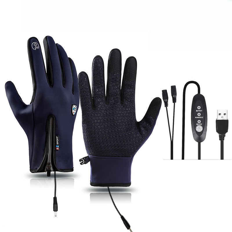 Snugva™ Outdoor Heated Gloves Windproof and Waterproof with Plus Velvet