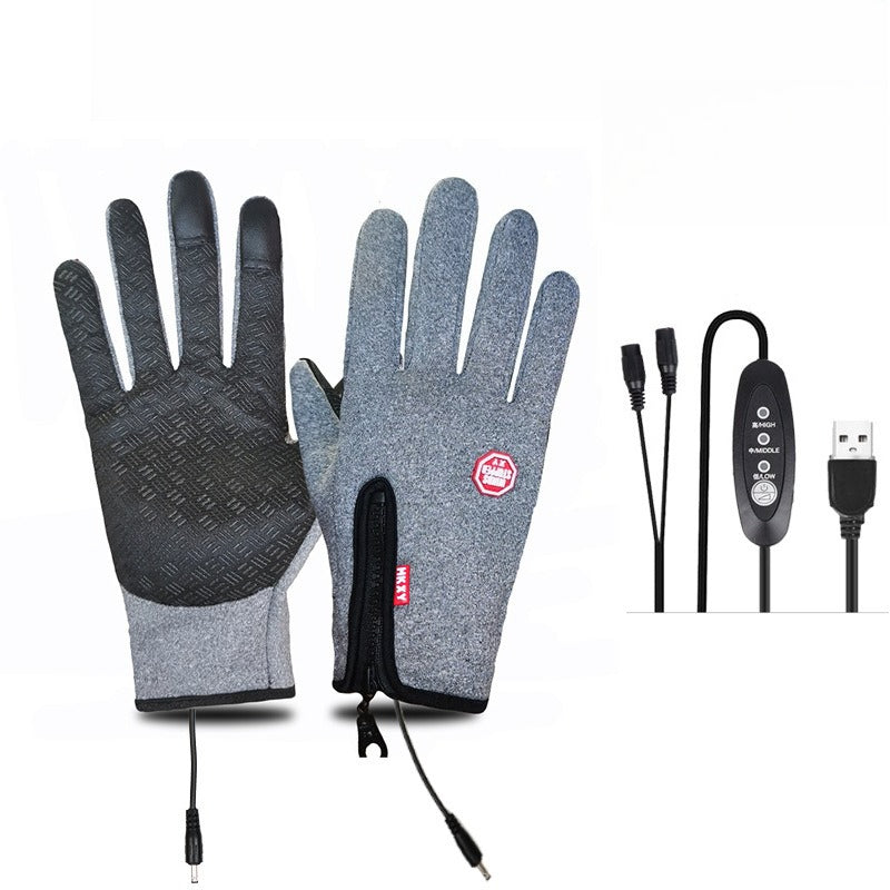 Snugva™ Outdoor Heated Gloves Windproof and Waterproof with Plus Velvet