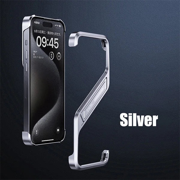 🔥Hot Selling🔥Suitable for iPhone Series Mobile Phone Case Metal Frameless With Bracket