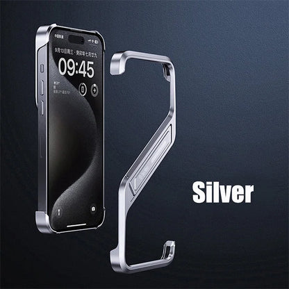 🔥Hot Selling🔥Suitable for iPhone Series Mobile Phone Case Metal Frameless With Bracket