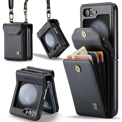 Suitable for Samsung Z Flip/5/6 Folding Phone Case with Lanyard