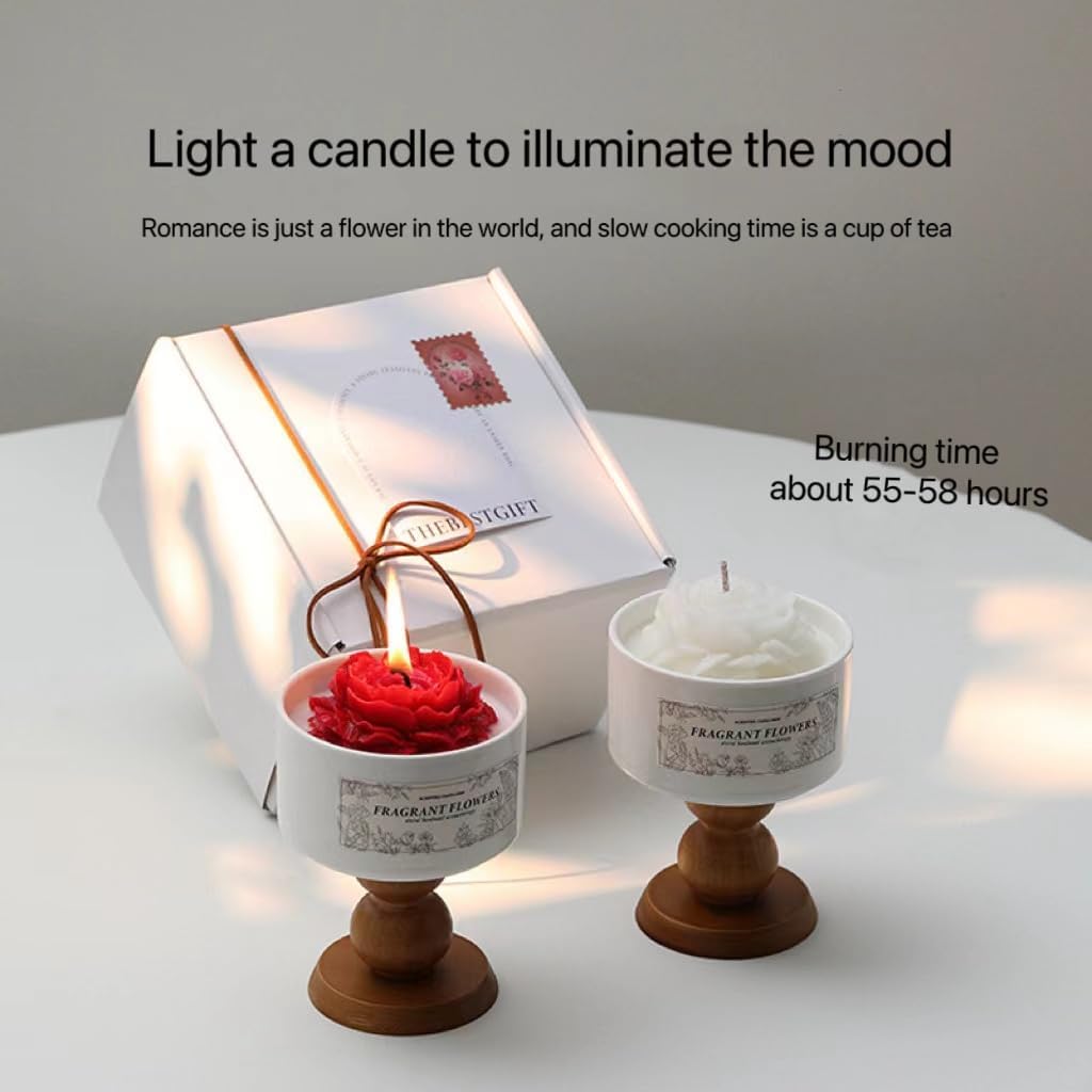 Camellia Scented Candle, Teacup Fragrance