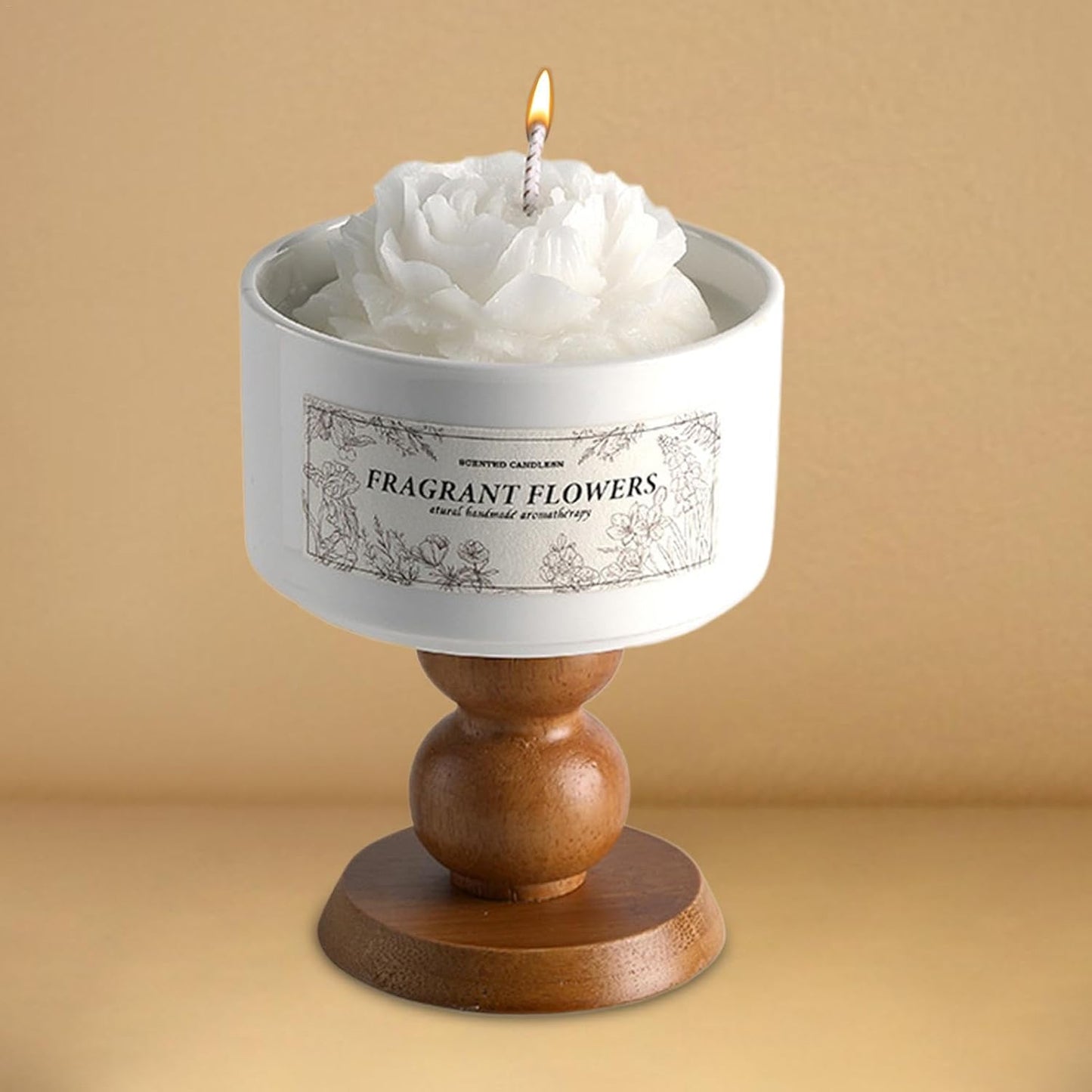 Camellia Scented Candle, Teacup Fragrance