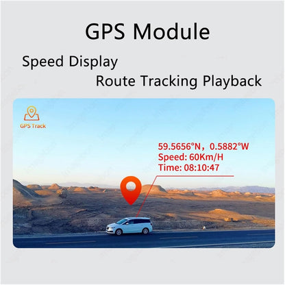High-definition Night Vision Front and Rear Dual Recording Driving Recorder
