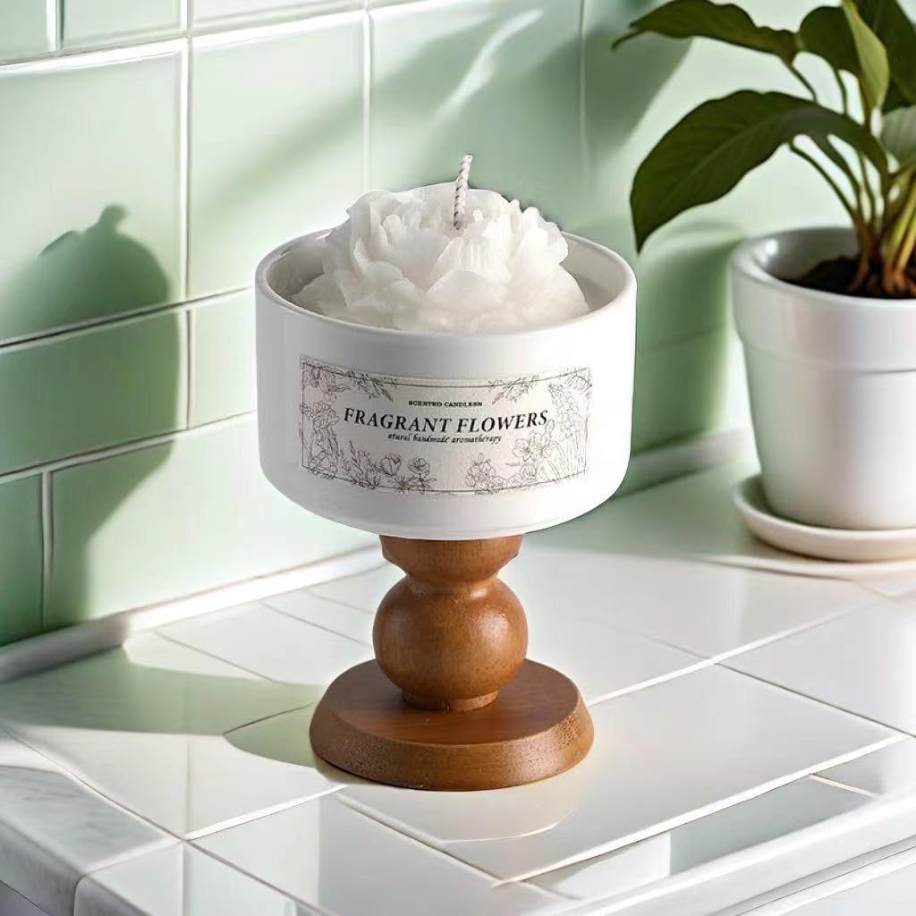 Camellia Scented Candle, Teacup Fragrance