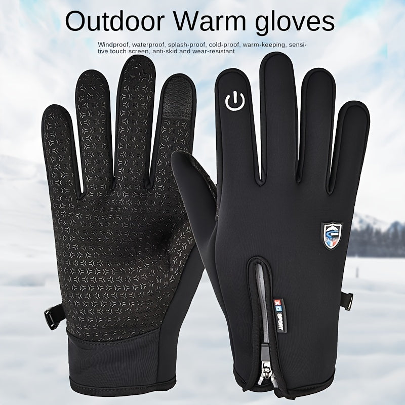 Snugva™ Outdoor Heated Gloves Windproof and Waterproof with Plus Velvet