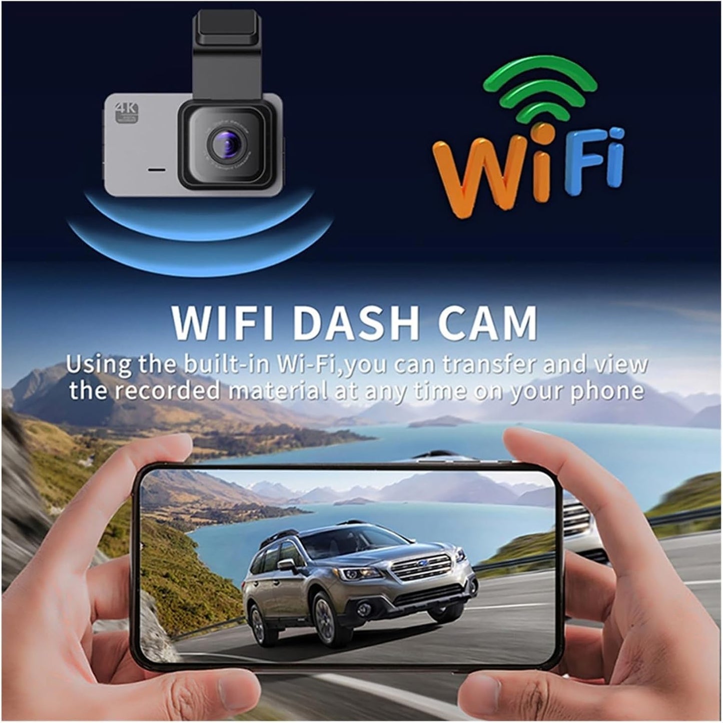 High-definition Night Vision Front and Rear Dual Recording Driving Recorder