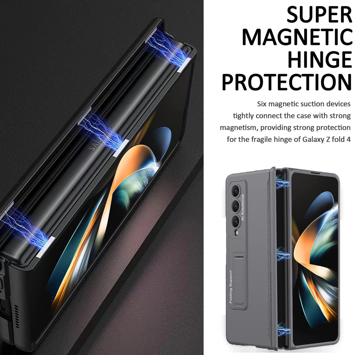 Suitable for Samsung Z Fold 4/5/6 Magnetic Hinge Shell Film Integrated Mobile Phone Case（Free shipping）