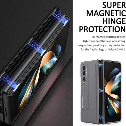 Suitable for Samsung Z Fold 4/5/6 Magnetic Hinge Shell Film Integrated Mobile Phone Case（Free shipping）