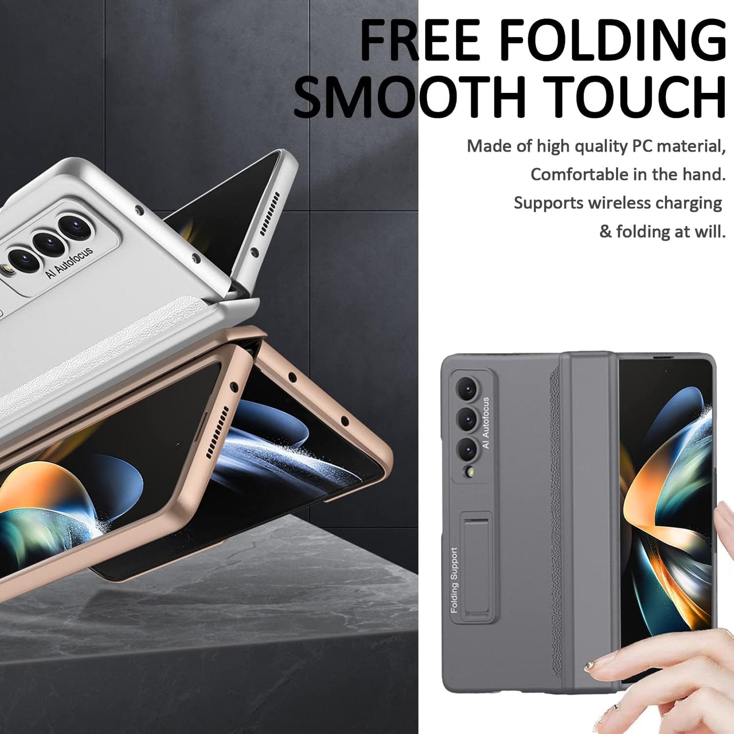 Suitable for Samsung Z Fold 4/5/6 Magnetic Hinge Shell Film Integrated Mobile Phone Case（Free shipping）