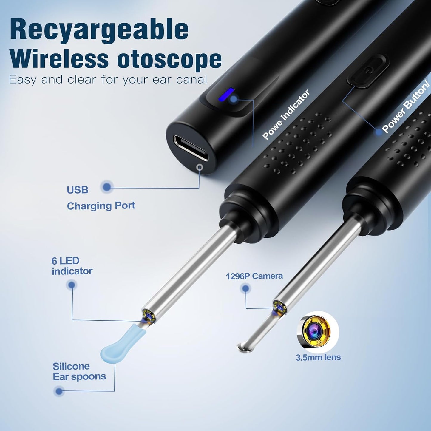 Wireless Smart Visual Earwax Remover with Camera