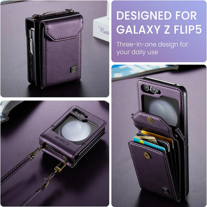 Suitable for Samsung Z Flip/5/6 Folding Phone Case with Lanyard