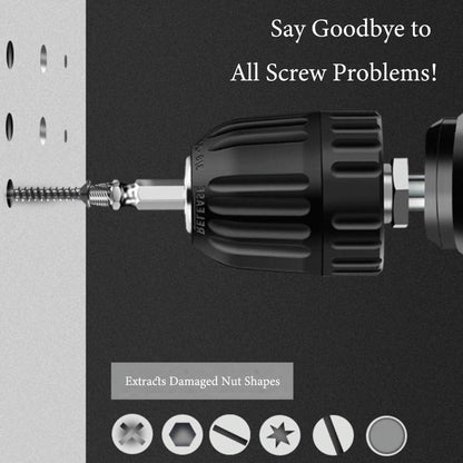Heavy Duty Screw Remover Extractor Set Drill Driver Tool Screws Broken 5 Pcs