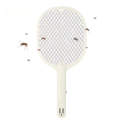 Folding Electric Mosquito Swatter Home Outdoor USB Charging 2 in 1