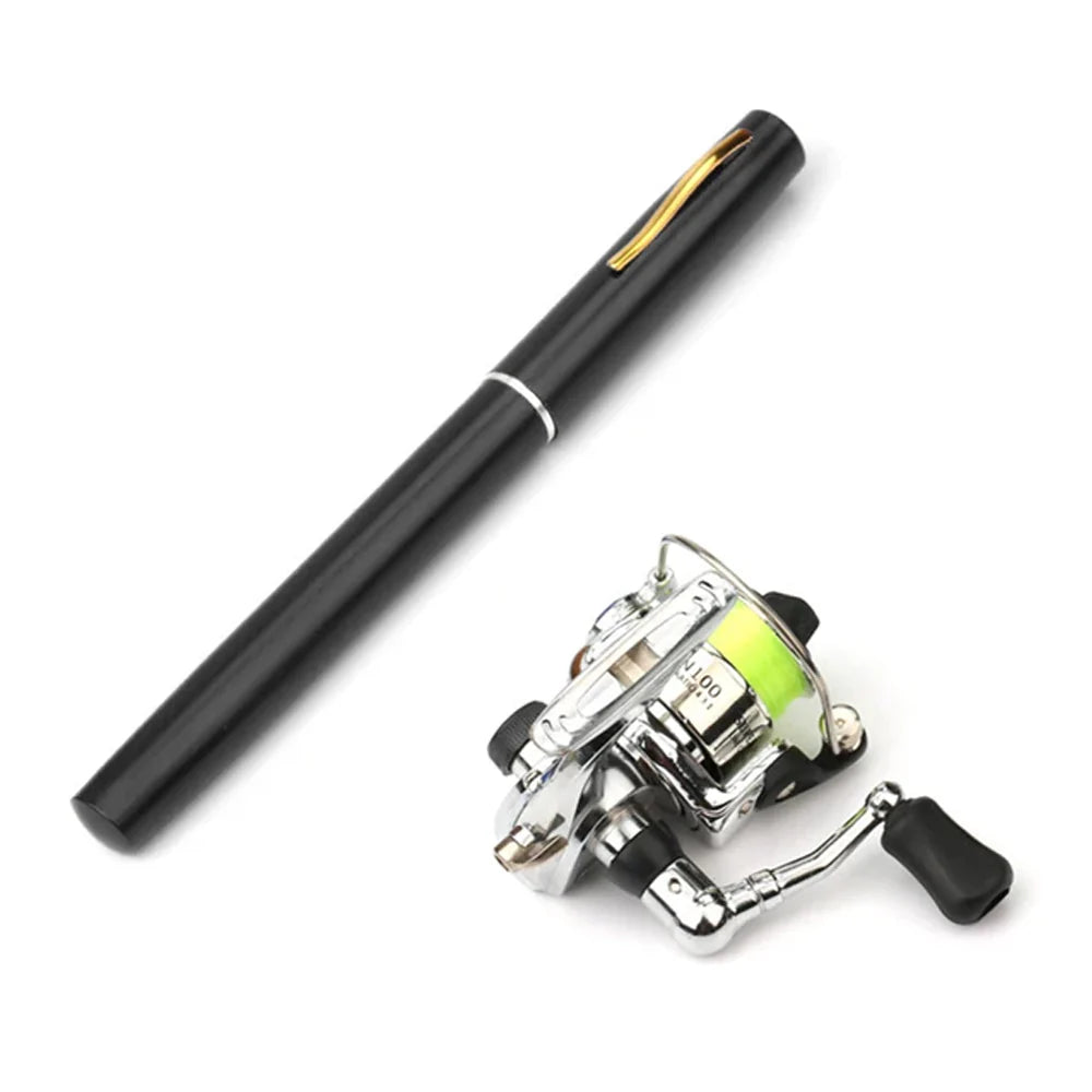 Pen Fishing Rod Reel Combo Set